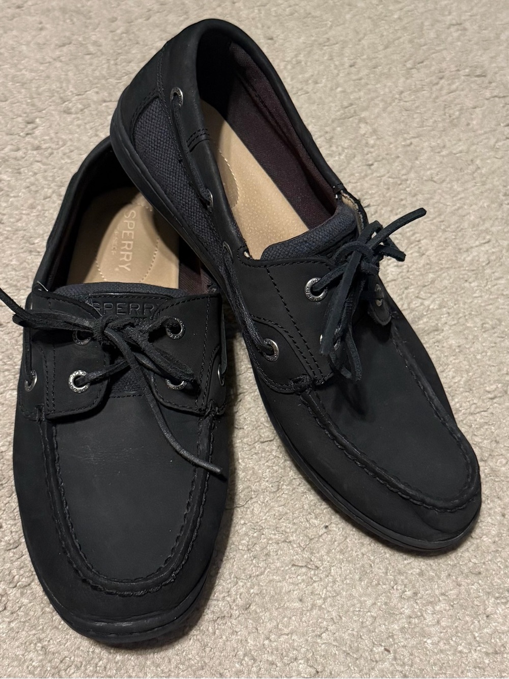 Sperry Women's Black Boat Shoes - Classic Deck Style